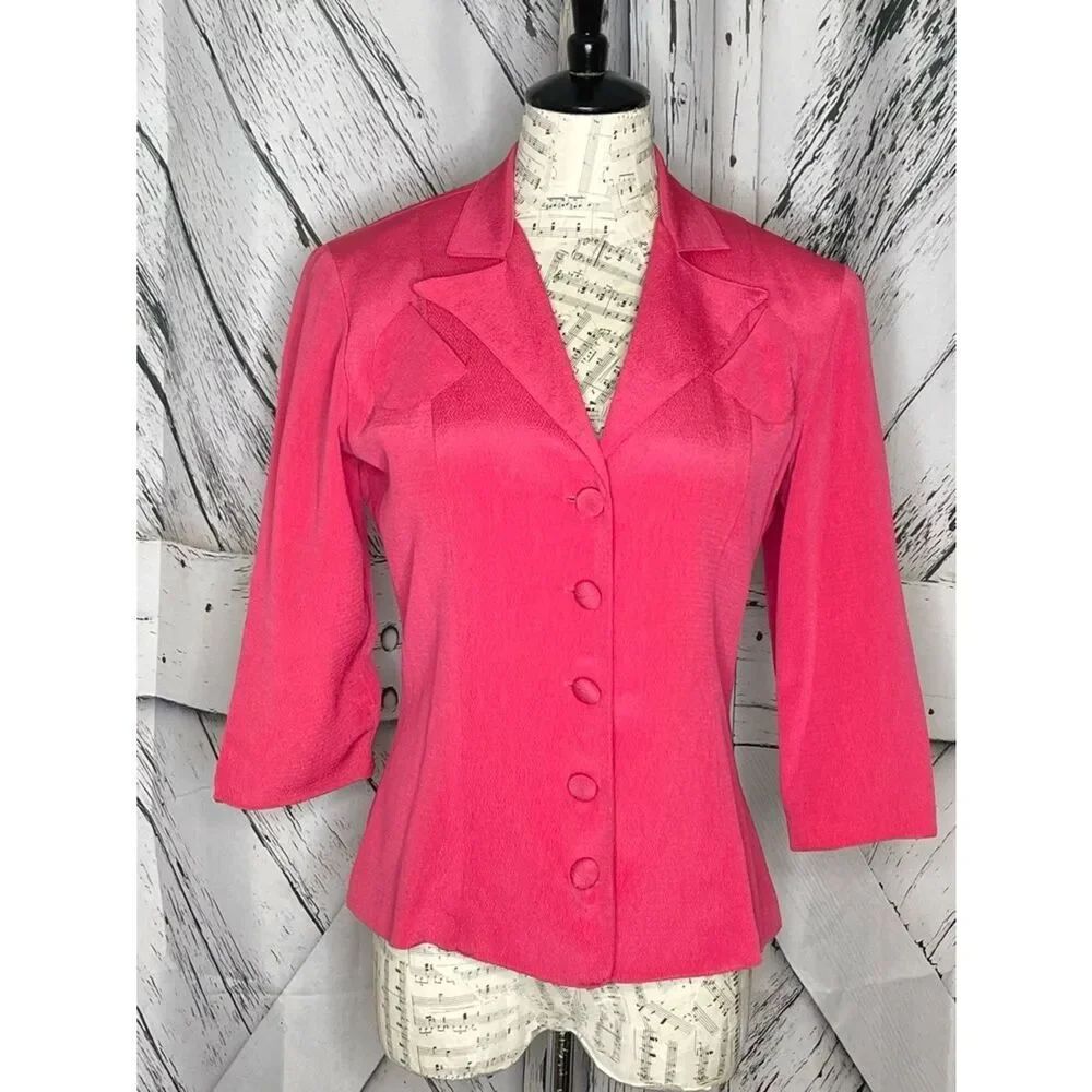 Betsey Johnson Pink Blazer Y2K Size M Runs Small